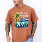 My First Cruise 2025 Palm Trees - Vacation Unisex Crewneck T-Shirt Sweatshirt Hoodie