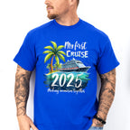 My First Cruise 2025 Palm Trees - Vacation Unisex Crewneck T-Shirt Sweatshirt Hoodie
