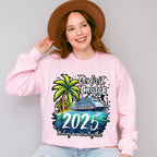 My First Cruise 2025 Palm Trees - Vacation Unisex Crewneck T-Shirt Sweatshirt Hoodie