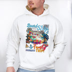 Board The Ship It's A Family Trip Colorful Design - Vacation Unisex Crewneck T-Shirt Sweatshirt Hoodie