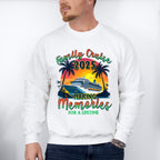 Family Cruise 2025 Making Memories, Sunset Design - Vacation Unisex Crewneck T-Shirt Sweatshirt Hoodie