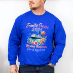Family Cruise 2025 Making Memories Flowers Colorful Design - Vacation Unisex Crewneck T-Shirt Sweatshirt Hoodie