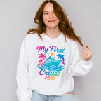 My First Cruise 2025 Gradient Dolphin - Vacation Unisex Crewneck T-Shirt Sweatshirt Hoodie
