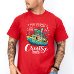 My First Cruise 2025 Blue Ship - Vacation Unisex Crewneck T-Shirt Sweatshirt Hoodie