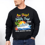 Aw Ship It's A Family Trip 2025 - Vacation Unisex Crewneck T-Shirt Sweatshirt Hoodie