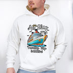 Aw Ship It's A Family Trip 2025 B&W - Vacation Unisex Crewneck T-Shirt Sweatshirt Hoodie