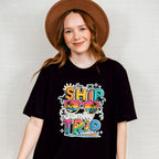 Aw Ship It's A Family Trip Pink Glasses Design - Vacation Unisex Crewneck T-Shirt Sweatshirt Hoodie