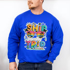 Aw Ship It's A Family Trip Pink Glasses Design - Vacation Unisex Crewneck T-Shirt Sweatshirt Hoodie