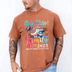 Aw Ship It's A Family Trip 2025 Gradient Text - Vacation Unisex Crewneck T-Shirt Sweatshirt Hoodie