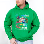 Aw Ship It's A Family Trip 2025 Gradient Text - Vacation Unisex Crewneck T-Shirt Sweatshirt Hoodie
