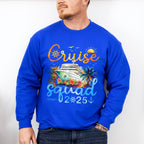 Cruise Squad 2025 Yellow & Blue - Vacation Unisex Crewneck T-Shirt Sweatshirt Hoodie