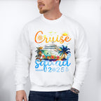 Cruise Squad 2025 Yellow & Blue - Vacation Unisex Crewneck T-Shirt Sweatshirt Hoodie