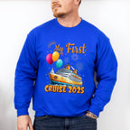 My First Cruise 2025 Balloons - Vacation Unisex Crewneck T-Shirt Sweatshirt Hoodie