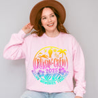 Cruisin' Crew 2025 Circular Design - Vacation Unisex Crewneck T-Shirt Sweatshirt Hoodie