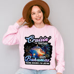 Cruisin' Together 2025 Bahamas Night Design - Vacation Unisex Crewneck T-Shirt Sweatshirt Hoodie