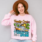 Family Cruise 2025 Trees And Sunset - Vacation Unisex Crewneck T-Shirt Sweatshirt Hoodie