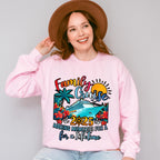 Family Cruise 2025 Red Flowers - Vacation Unisex Crewneck T-Shirt Sweatshirt Hoodie