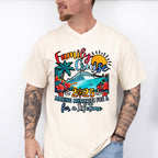 Family Cruise 2025 Red Flowers - Vacation Unisex Crewneck T-Shirt Sweatshirt Hoodie