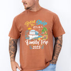 Board The Ship It's A Family Trip 2025 Island - Vacation Unisex Crewneck T-Shirt Sweatshirt Hoodie