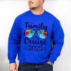 Family Cruise 2025 Sunglasses Blue Design - Vacation Unisex Crewneck T-Shirt Sweatshirt Hoodie