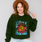 I Love It When We're Cruisin Together 2025 Blue & Pink - Vacation Unisex Crewneck T-Shirt Sweatshirt Hoodie