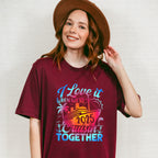 I Love It When We're Cruisin Together 2025 Blue & Pink - Vacation Unisex Crewneck T-Shirt Sweatshirt Hoodie