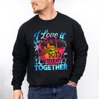 I Love It When We're Cruisin Together 2025 Blue & Pink - Vacation Unisex Crewneck T-Shirt Sweatshirt Hoodie