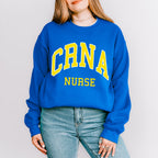 Yellow CRNA Nurse Design - CRNA Unisex Crewneck T-Shirt Sweatshirt Hoodie