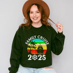 Family Cruise 2025 Circular Colorful Design - Vacation Unisex Crewneck T-Shirt Sweatshirt Hoodie