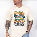 Family Cruise Making Memories Orange Text - Vacation Unisex Crewneck T-Shirt Sweatshirt Hoodie
