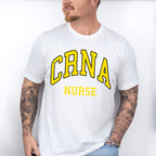 Yellow CRNA Nurse Design - CRNA Unisex Crewneck T-Shirt Sweatshirt Hoodie