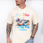 Aw Ship It's A Family Trip Fireworks Design - Vacation Unisex Crewneck T-Shirt Sweatshirt Hoodie