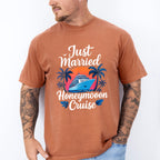 Just Married Honeymoon Cruise - Vacation Unisex Crewneck T-Shirt Sweatshirt Hoodie
