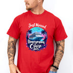 Just Married Honeymoon Cruise 2025 - Vacation Unisex Crewneck T-Shirt Sweatshirt Hoodie