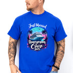Just Married Honeymoon Cruise 2025 - Vacation Unisex Crewneck T-Shirt Sweatshirt Hoodie