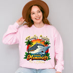 Family Cruise 2025 Making Memories Sunset Trees - Vacation Unisex Crewneck T-Shirt Sweatshirt Hoodie