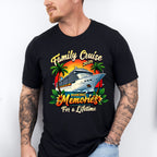 Family Cruise 2025 Making Memories Sunset Trees - Vacation Unisex Crewneck T-Shirt Sweatshirt Hoodie