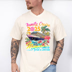 Family Cruise 2025 Making Memories Pink Trees - Vacation Unisex Crewneck T-Shirt Sweatshirt Hoodie