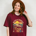 Mother & Daughter Cruise 2025 Vintage Design - Vacation Unisex Crewneck T-Shirt Sweatshirt Hoodie
