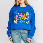 Pediatric CRNA Doodles Design - CRNA Unisex Crewneck T-Shirt Sweatshirt Hoodie