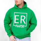ER Nurse Square Design - ER Nurse Unisex Crewneck T-Shirt Sweatshirt Hoodie