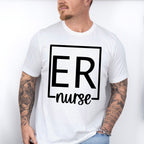 ER Nurse Square Design - ER Nurse Unisex Crewneck T-Shirt Sweatshirt Hoodie