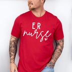 ER Nurse Cursive Design - ER Nurse Unisex Crewneck T-Shirt Sweatshirt Hoodie