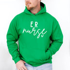 ER Nurse Cursive Design - ER Nurse Unisex Crewneck T-Shirt Sweatshirt Hoodie