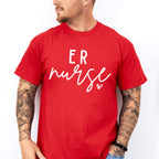 ER Nurse Cursive Design - ER Nurse Unisex Crewneck T-Shirt Sweatshirt Hoodie