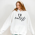 ER Nurse Cursive Design - ER Nurse Unisex Crewneck T-Shirt Sweatshirt Hoodie