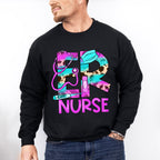 Er Nurse Purple Design - ER Nurse Unisex Crewneck T-Shirt Sweatshirt Hoodie