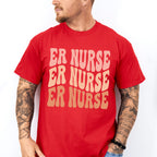 Groovy Er Nurse Design - ER Nurse Unisex Crewneck T-Shirt Sweatshirt Hoodie