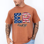 Er Nurse US Flag Design - ER Nurse Unisex Crewneck T-Shirt Sweatshirt Hoodie