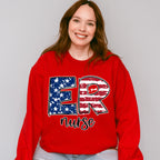 Er Nurse US Flag Design - ER Nurse Unisex Crewneck T-Shirt Sweatshirt Hoodie